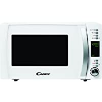 Candy CMXG 25DCW Microondas con Grill y Cook In App- 40 Programas Automáticos- 900 W- 25 litros- Acier INOX- Blanco